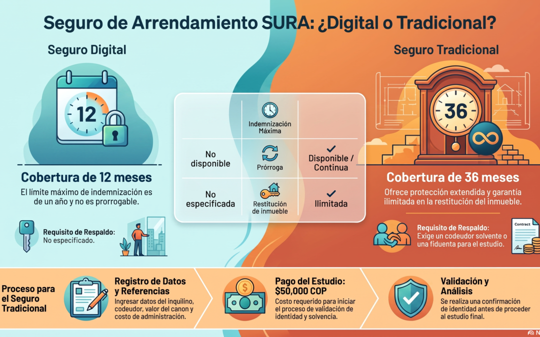 Seguros Arrendamiento SURA Digital Vs Tradicional